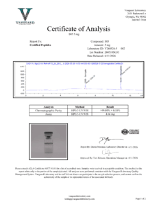 GLP1-S 5mg Certificate of analysis — tested Jun 11, 2026