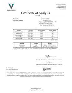 GLP2-T 10mg Contaminant screen — tested Mar 27, 2026