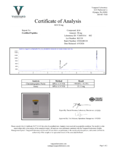 GLP3-R 30mg Certificate of analysis — tested Jun 9, 2026