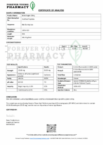 Bronchogen+20mg+T+Blue+-+COA+-+Certified+Peptides+-+08.29.2025