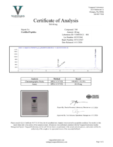 GLP2-T 60mg Certificate of analysis — tested Jun 11, 2026