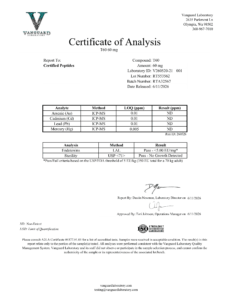 GLP2-T 60mg Contaminant screen — tested Jun 11, 2026