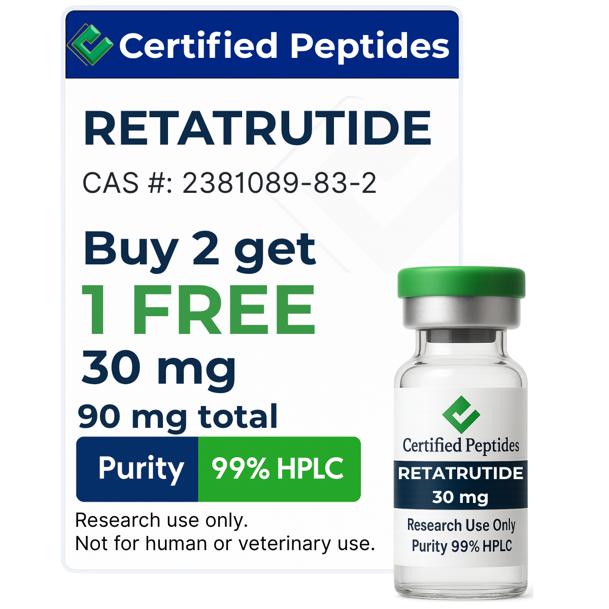 RETATRUTIDE 90MG BUNDLE 3X30MG