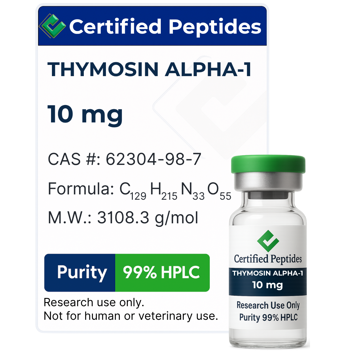 THYMOSIN ALPHA-1 10MG