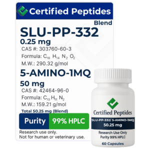 SLU-PP-332 250MCG /5-AMINO-1MQ 50MG 60 Capsules