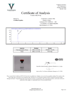 5-Amino-1MQ 50mg Certificate of analysis — tested Jun 11, 2026