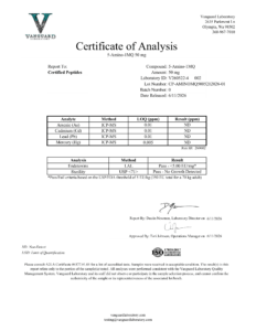 5-Amino-1MQ 50mg Contaminant screen — tested Jun 11, 2026