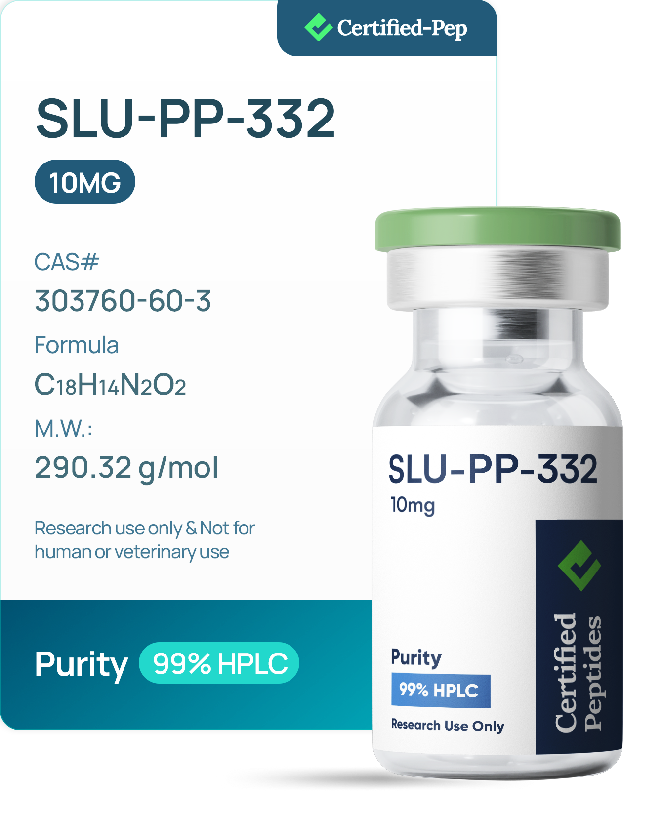 SLU-PP-332 10mg 3ml vial