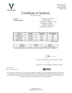SLU-PP-332 10mg 3ml vial Contaminant screen — tested Jun 30, 2026