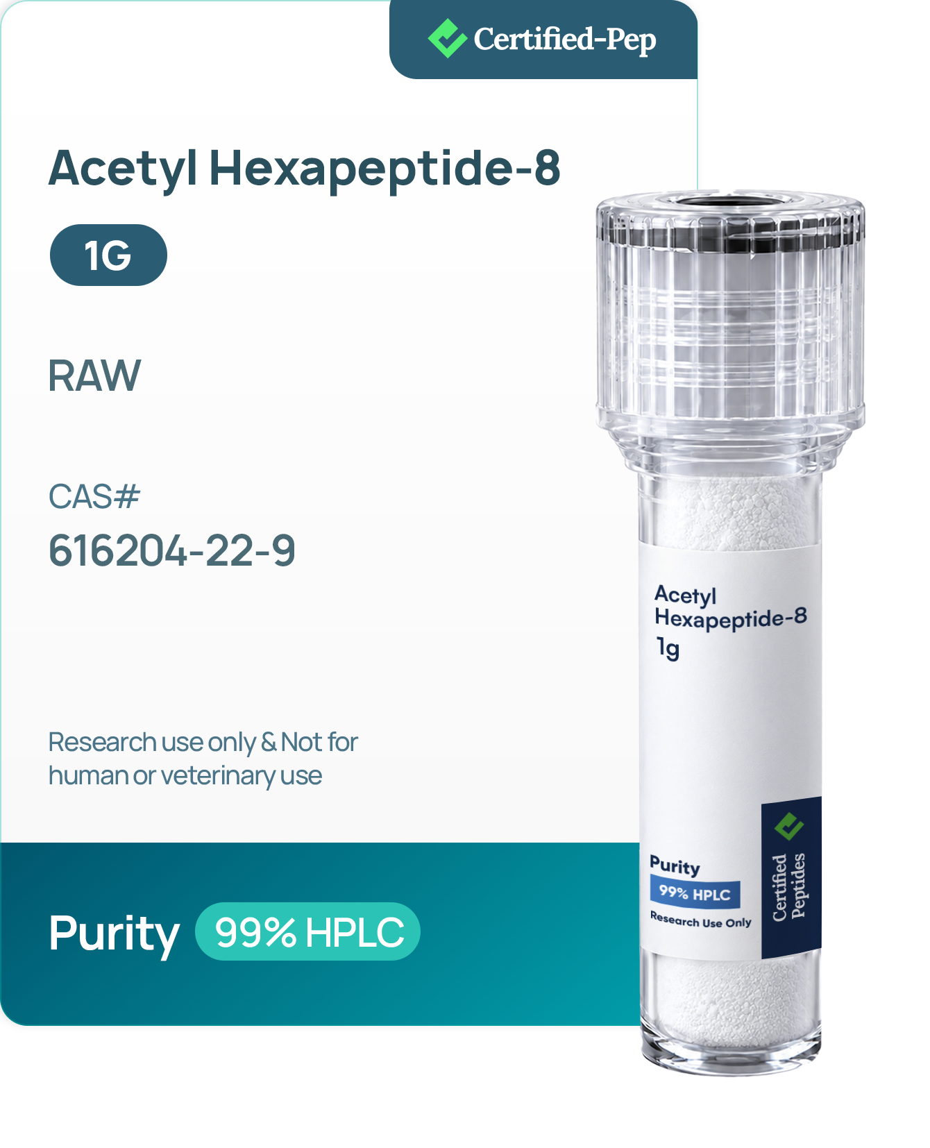 RAW Acetyl Hexapeptide 1GRAM 