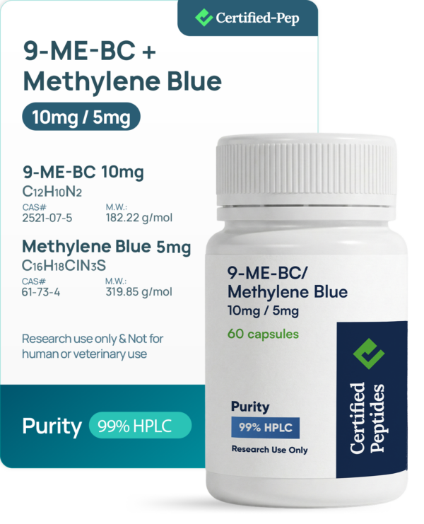 9-ME-BC + Methylene BLUE 60 Capsules 