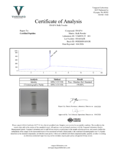 Snap-8, Raw  Certificate of analysis — tested Oct 16, 2026