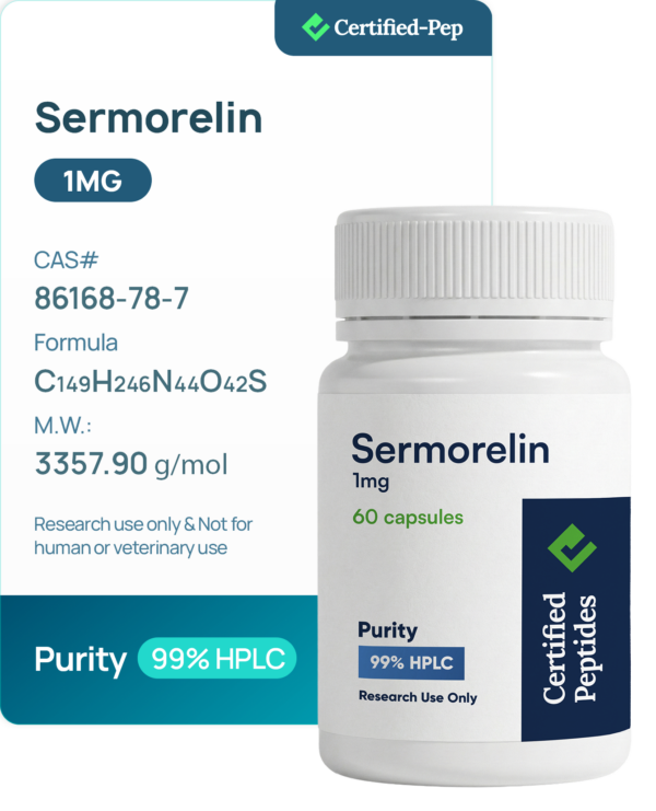 Sermorelin 1mg · 60 capsules